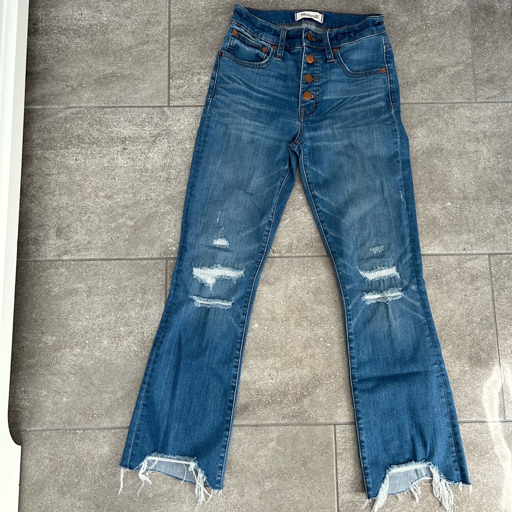 Madewell Jeans women’s size 24 blue Cali Demi-Boot